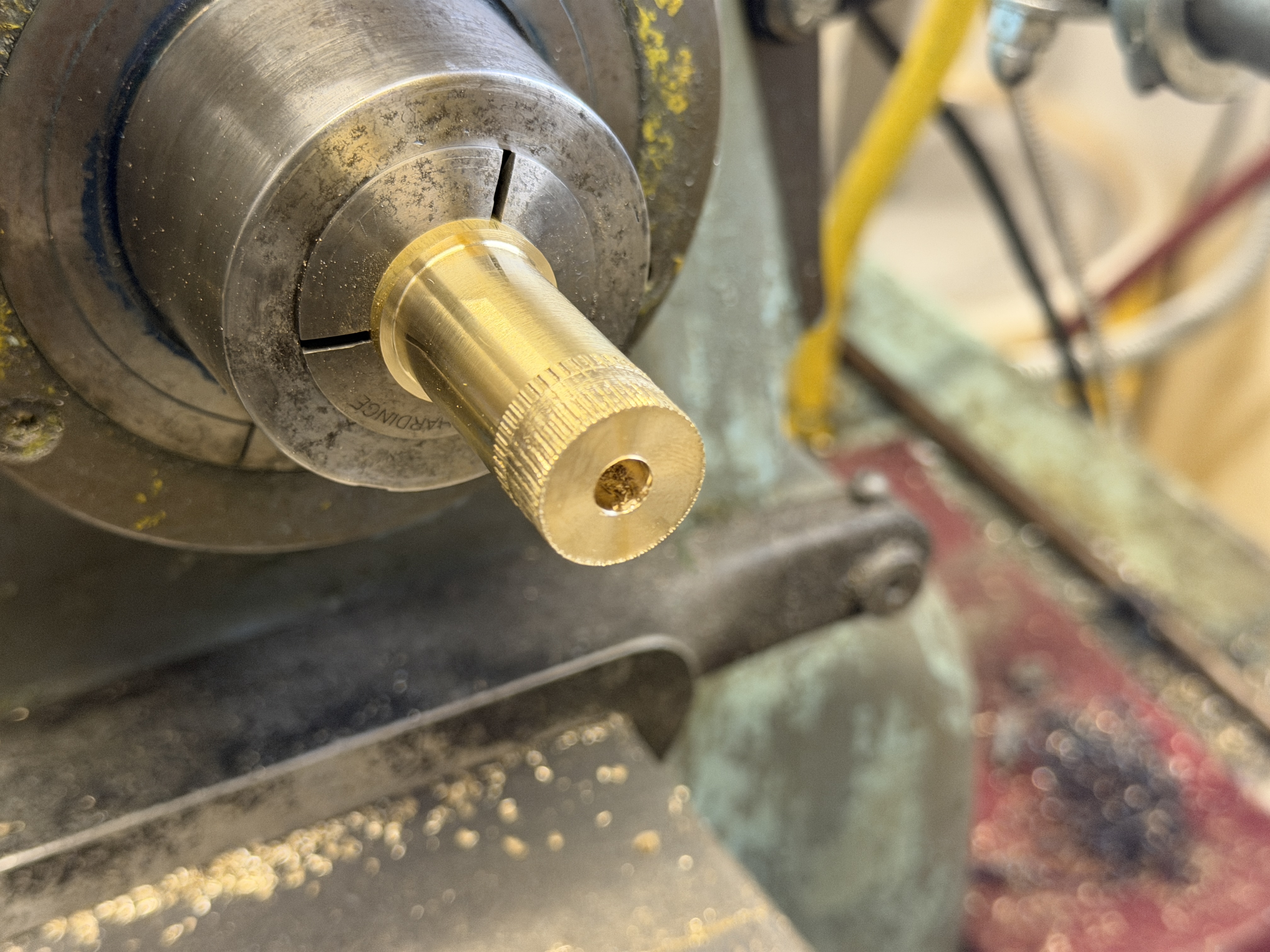 Pilot hole with lead-in chamfer